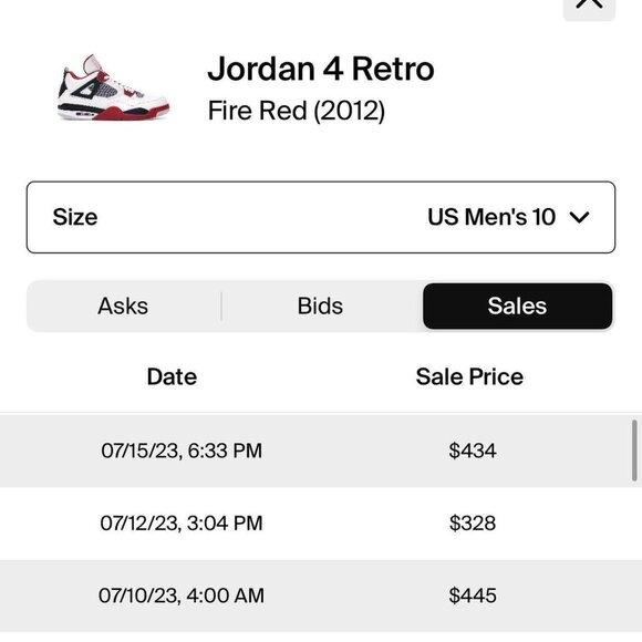 Jordan 4 Fire Red - Picture 5 of 5